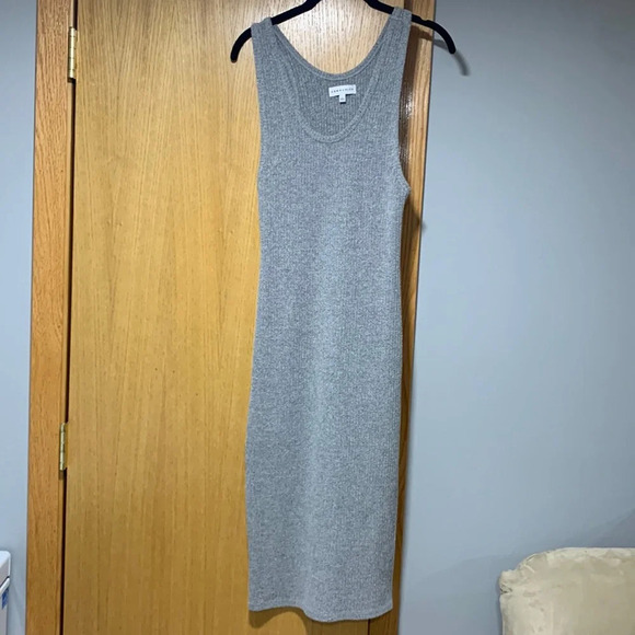 Aritzia Community Long Gray Dress - Picture 1 of 3